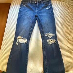 American Eagle Outfitters Ripped Blue Jeans